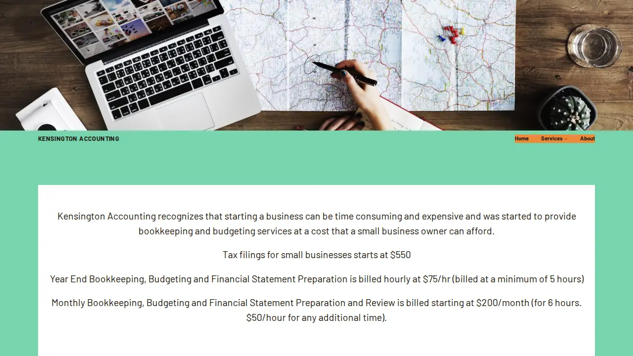 Kensington Accounting page