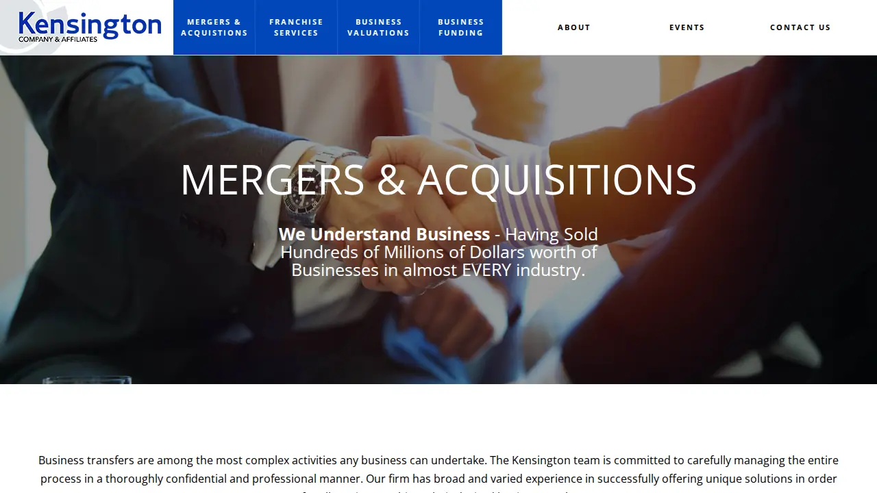 Kensington Company page