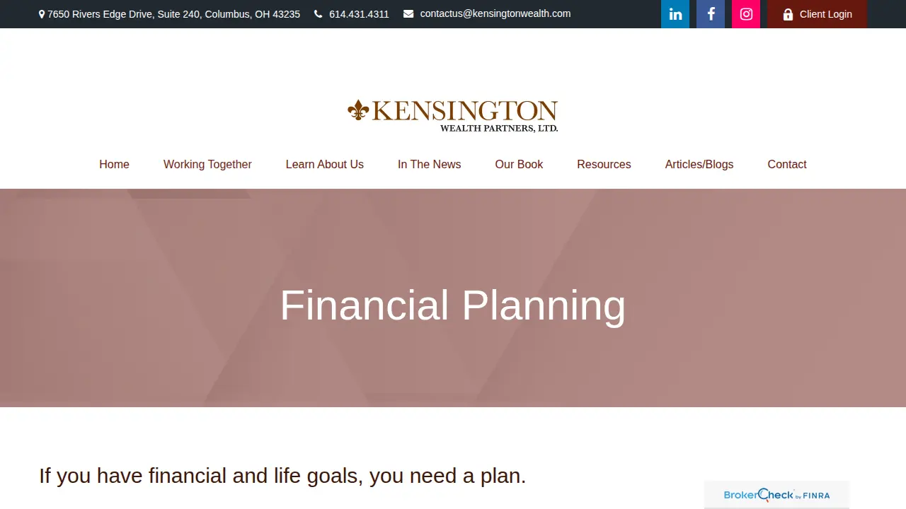 Kensington Wealth Partners page