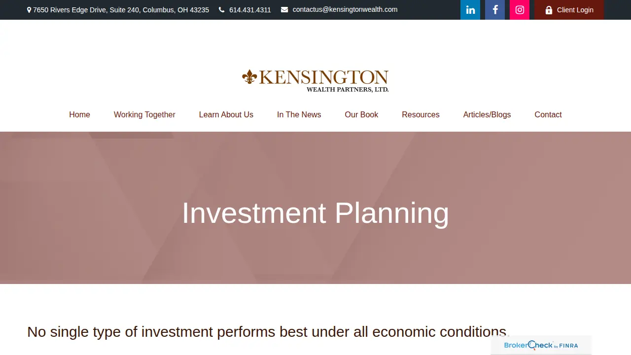 Kensington Wealth Partners page