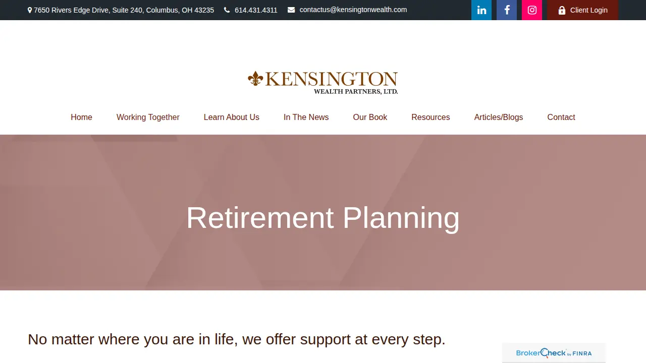 Kensington Wealth Partners page