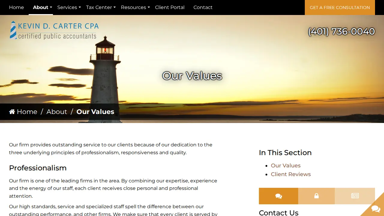 Kevin Carter CPA page