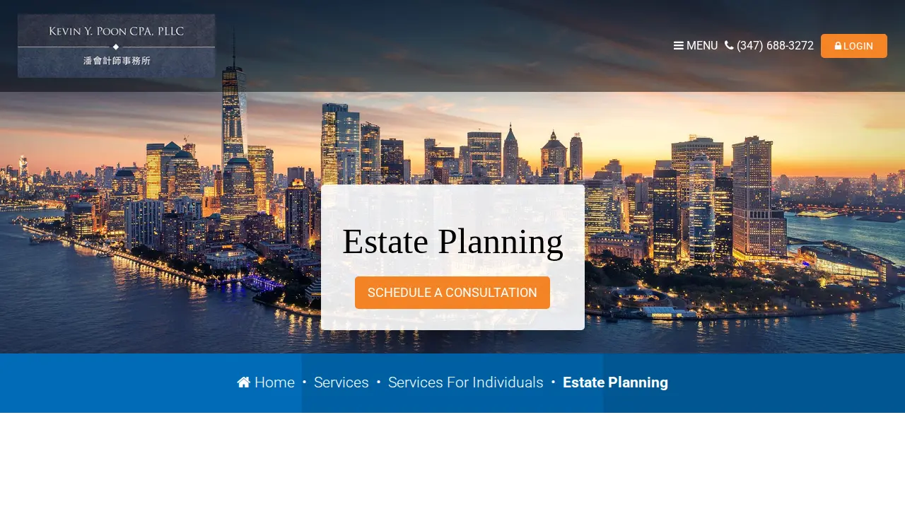 Kevin Y Poon CPA PLLC page