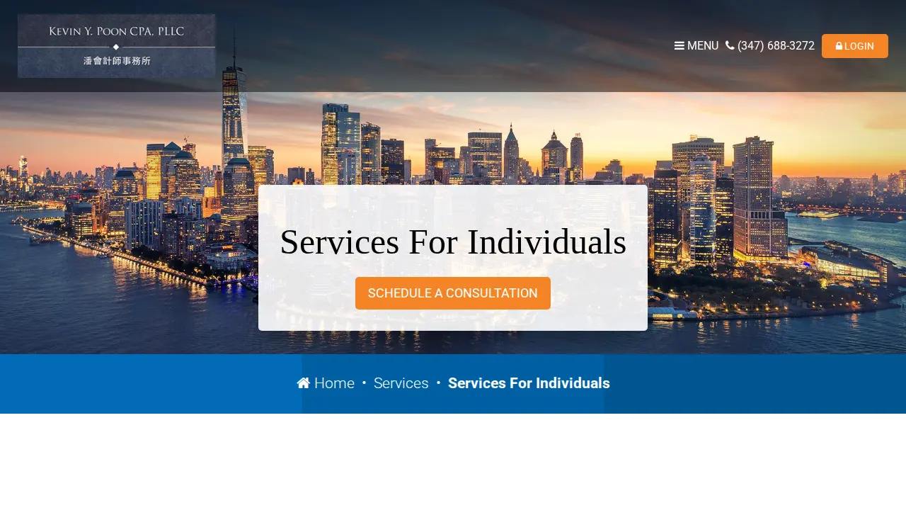 Kevin Y Poon CPA PLLC page
