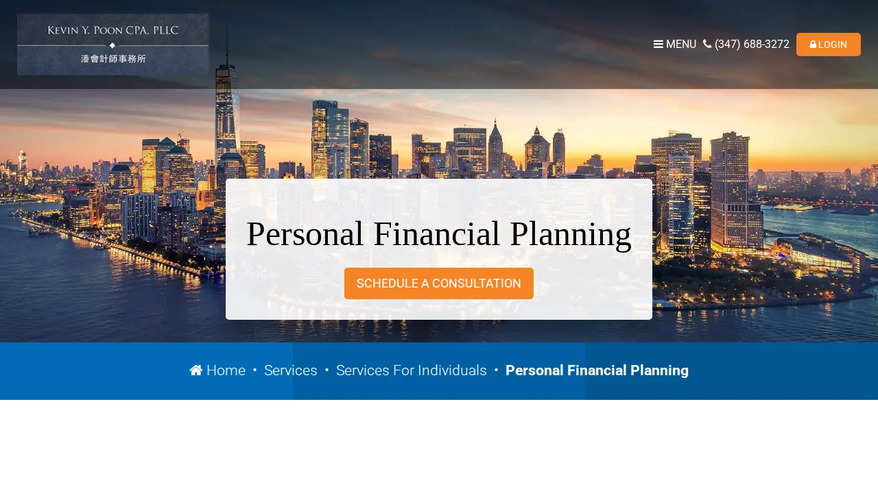 Kevin Y Poon CPA PLLC page