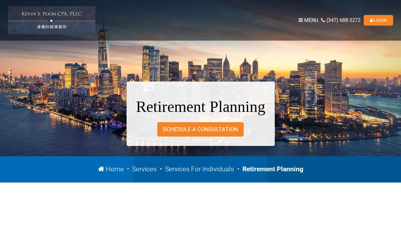 Kevin Y Poon CPA PLLC page