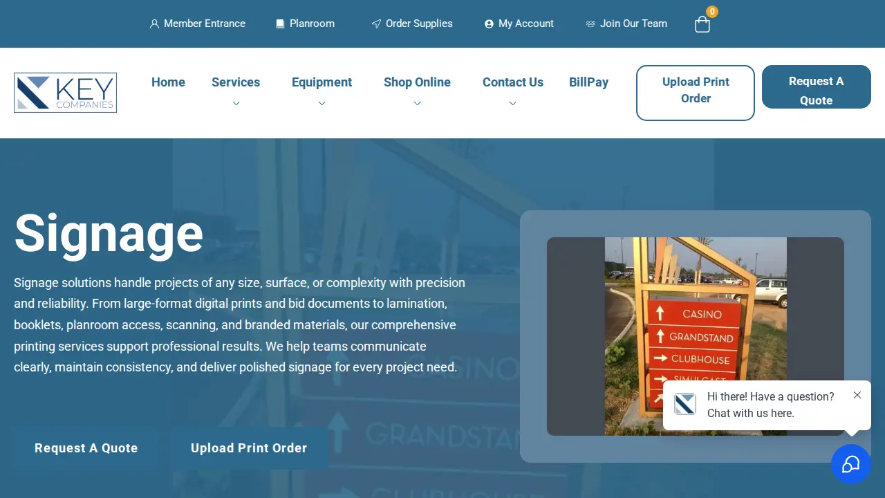 Key Blue Prints, Inc. page