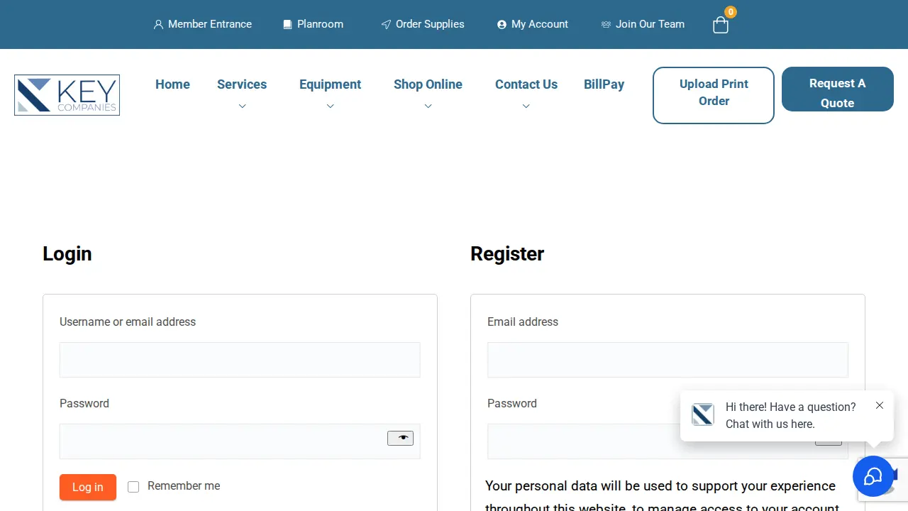 Key Blue Prints, Inc. page