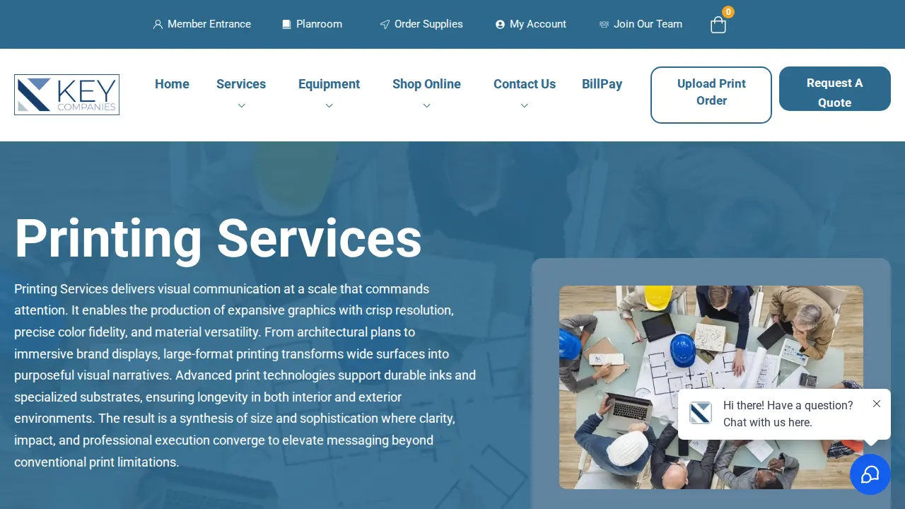 Key Blue Prints, Inc. page
