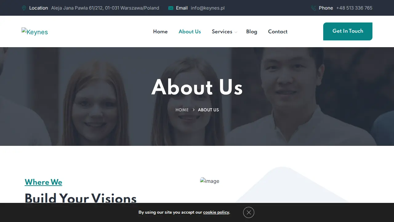 KEYNES Tax and Accountancy Services page