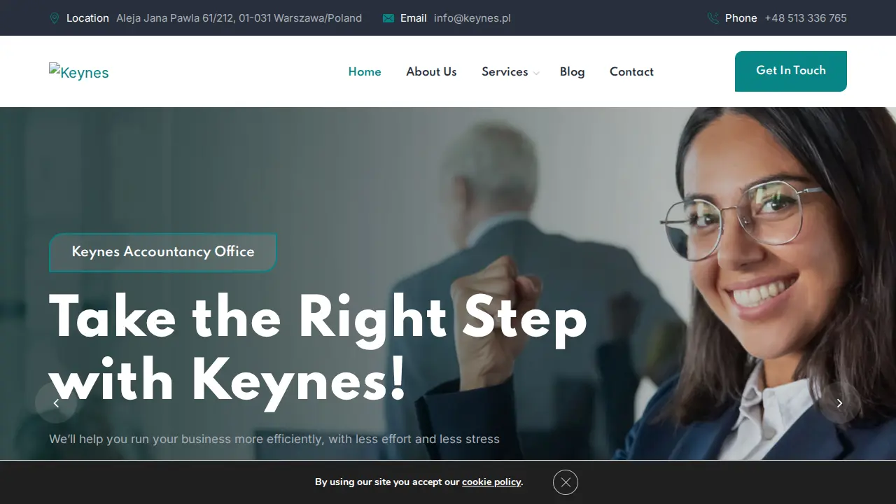 KEYNES Tax and Accountancy Services website