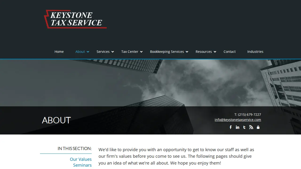 keystone tax service page