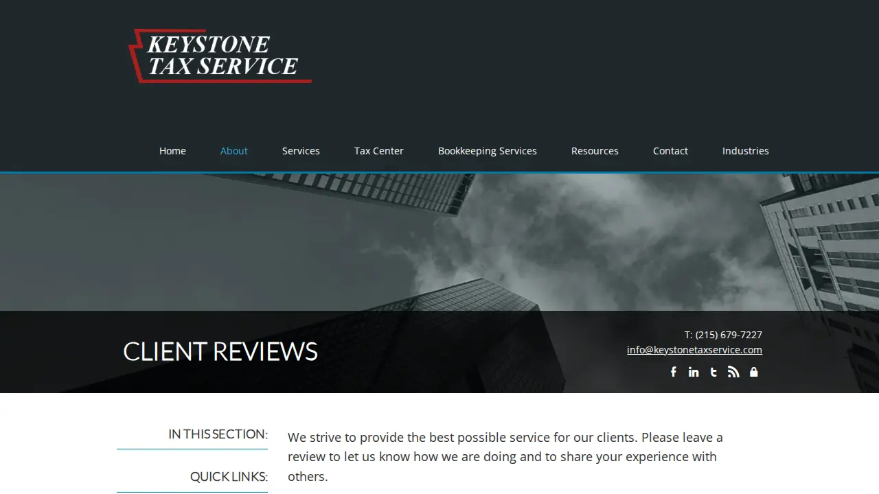 keystone tax service page