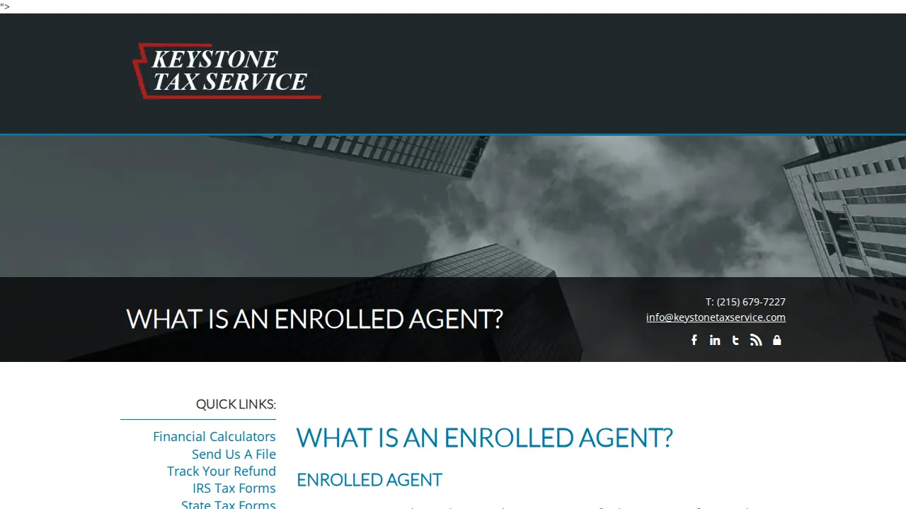 keystone tax service page