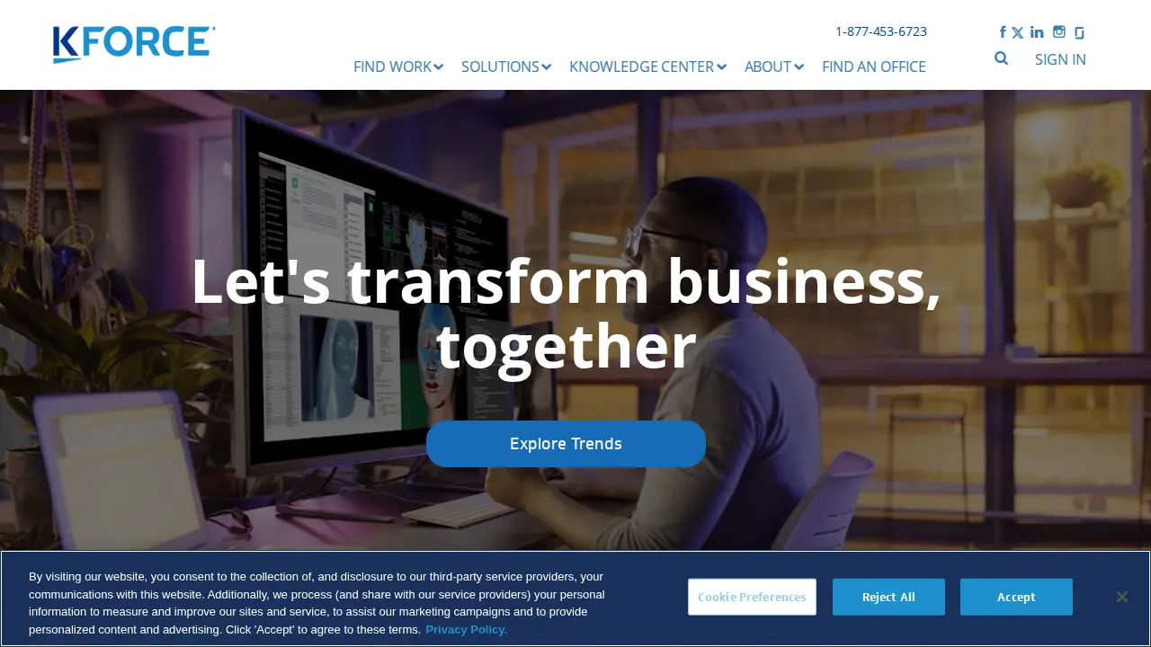 Kforce website