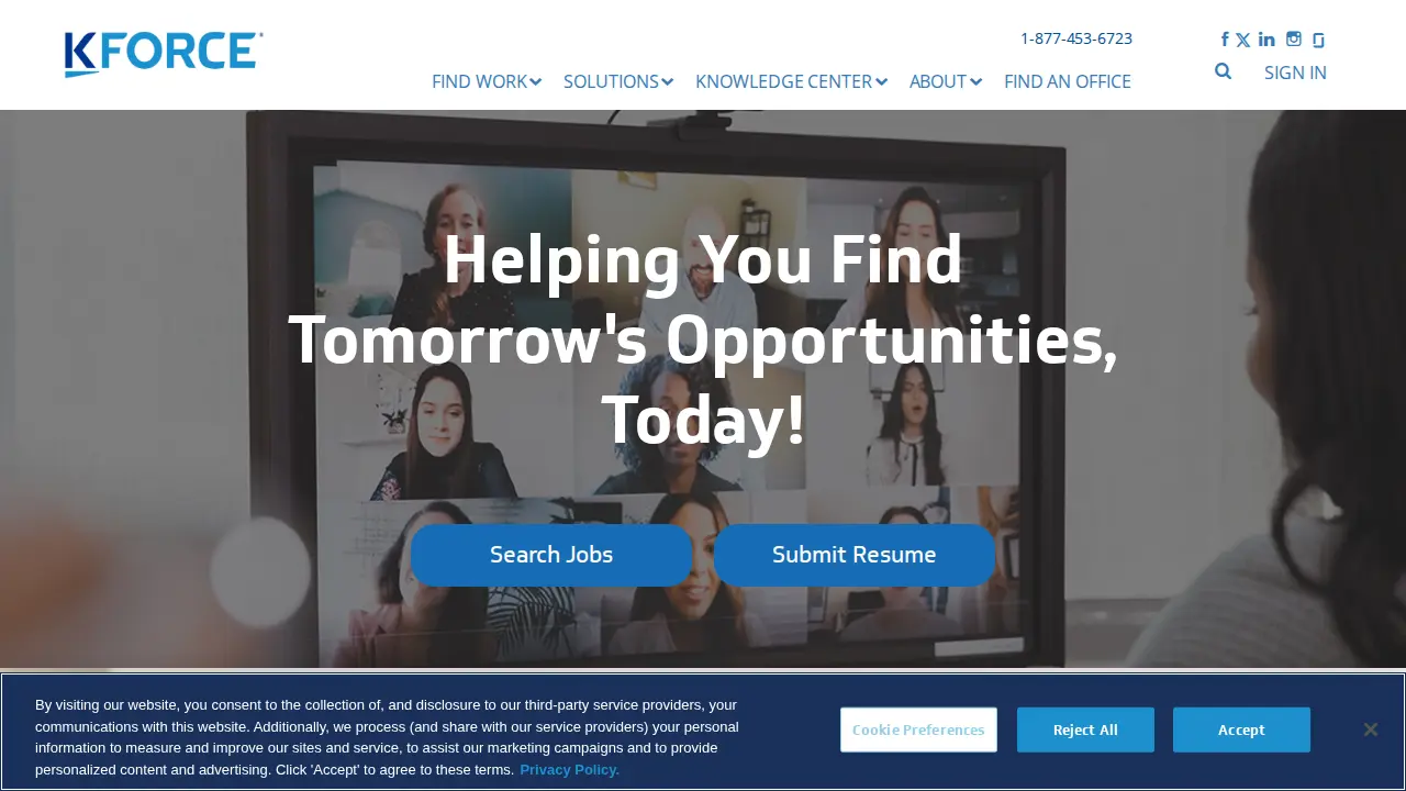 Kforce page