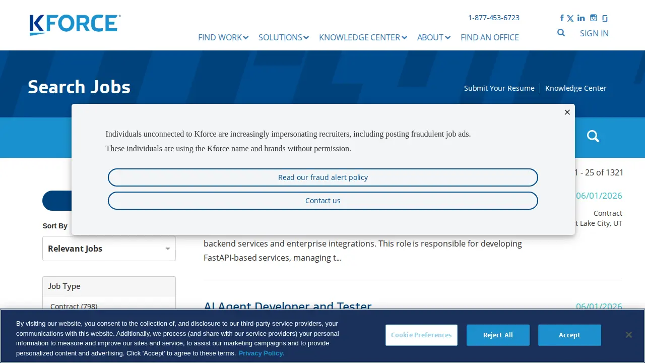 Kforce page