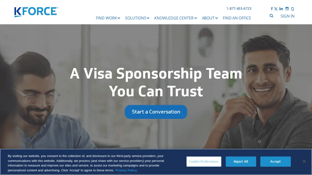 Kforce page