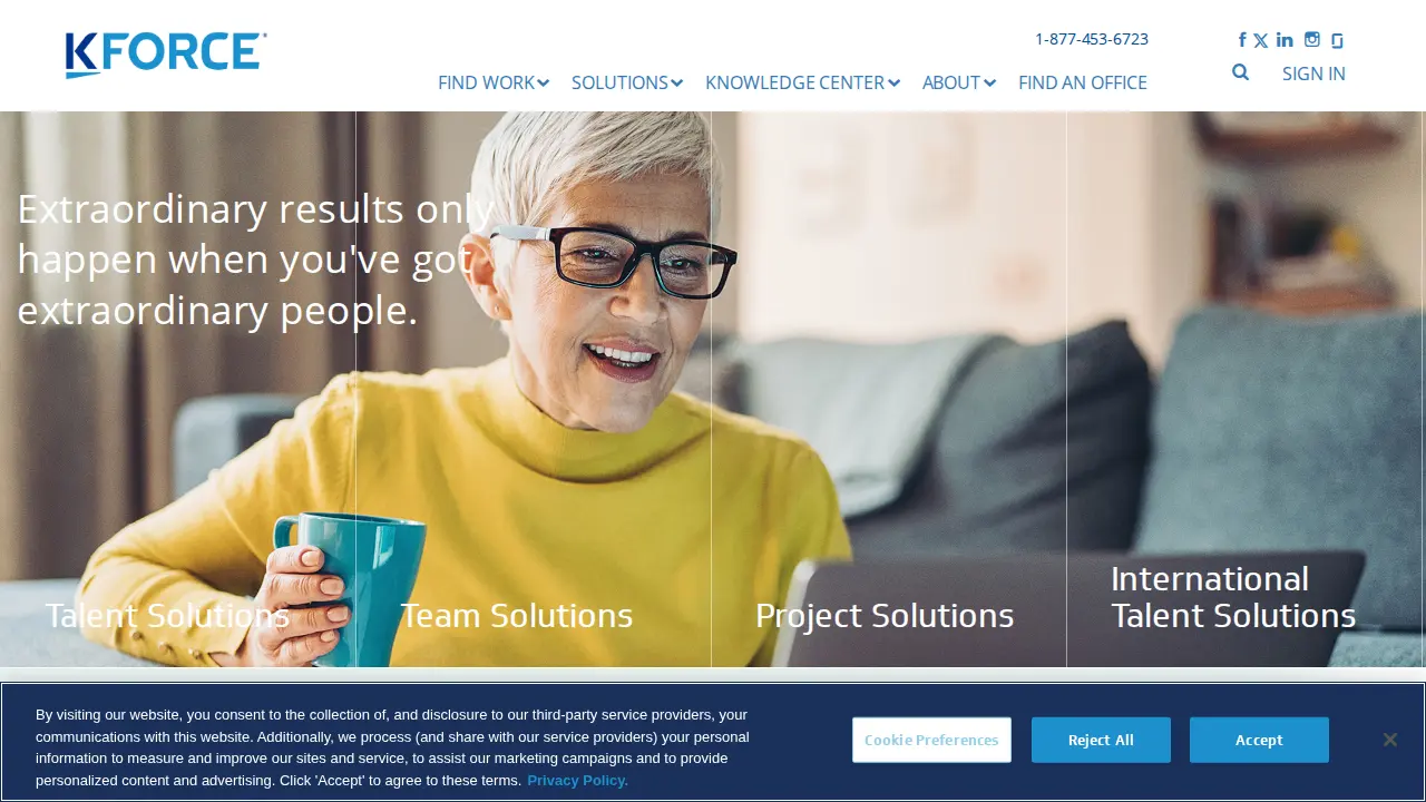 Kforce page