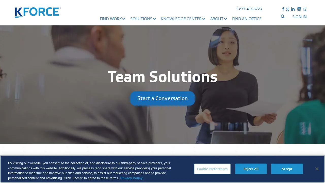 Kforce page