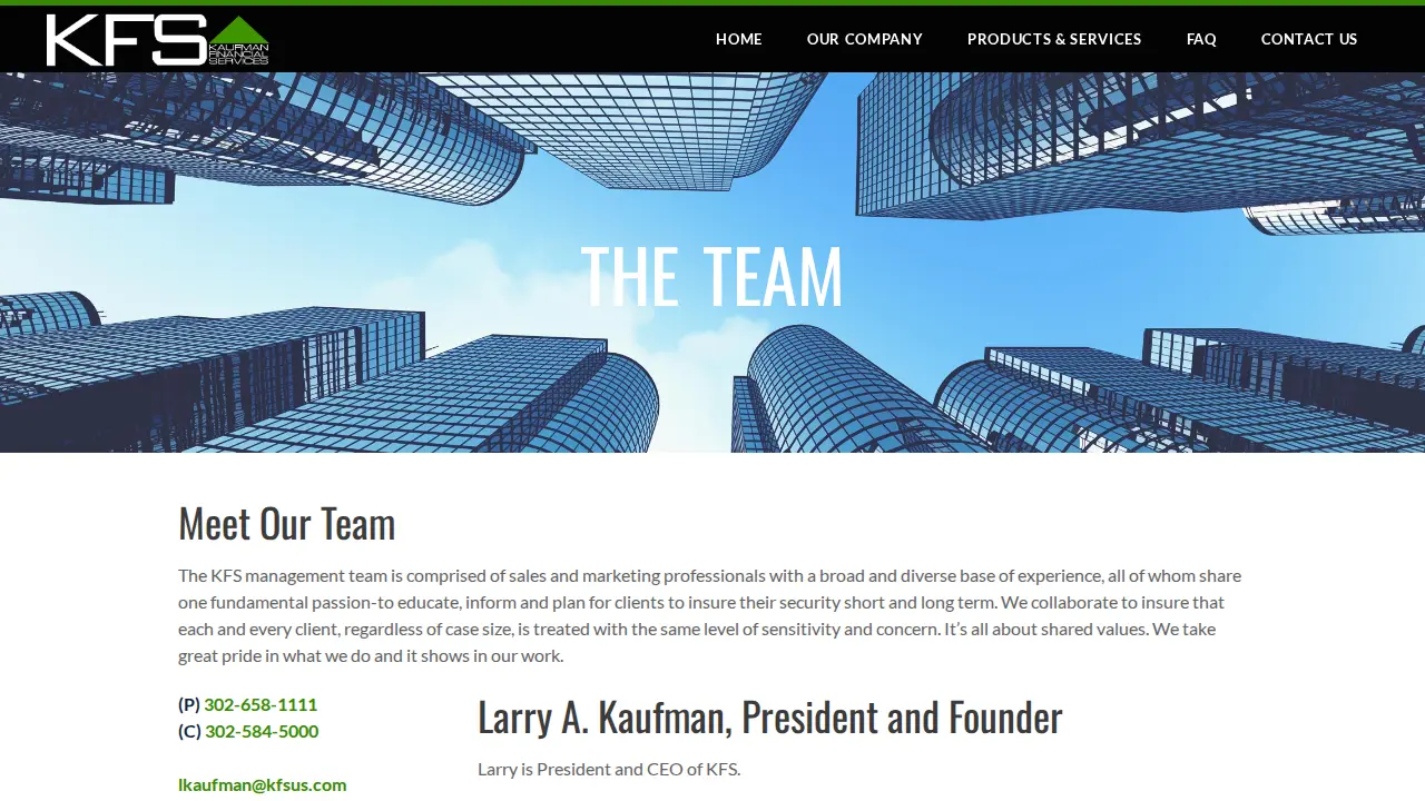 Kaufman Financial Services - Larry A. Kaufman page