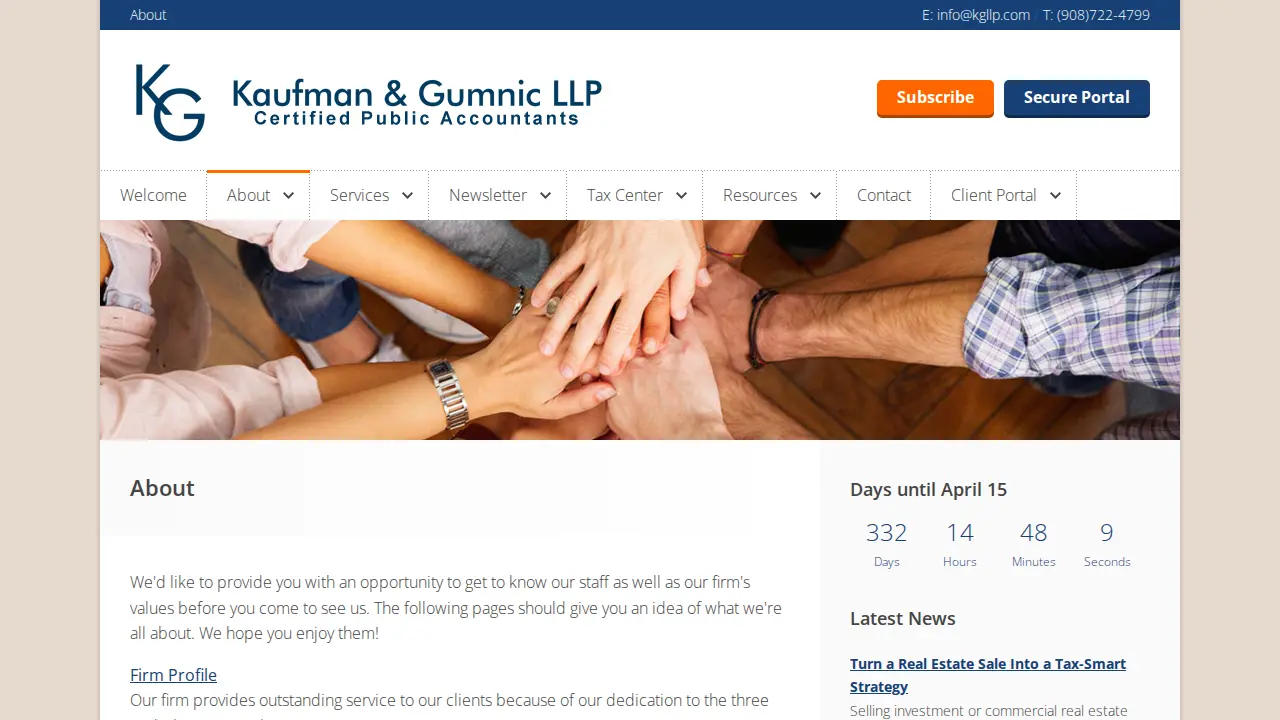 Kaufman & Gumnic LLP page