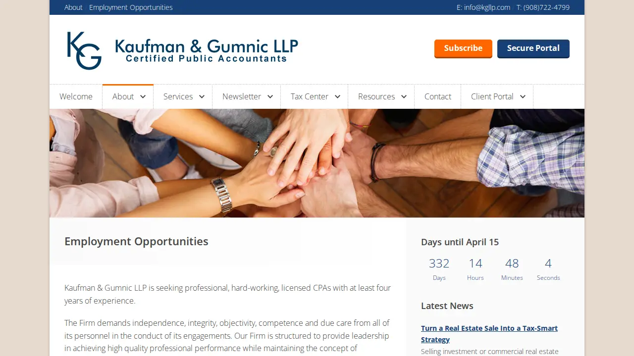 Kaufman & Gumnic LLP page