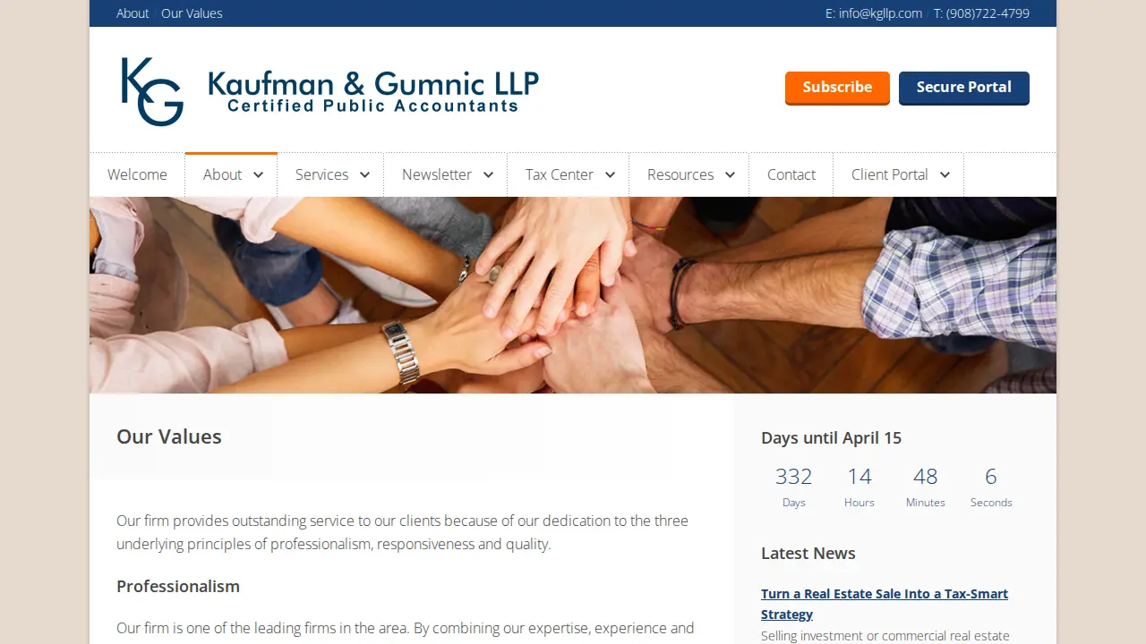 Kaufman & Gumnic LLP page