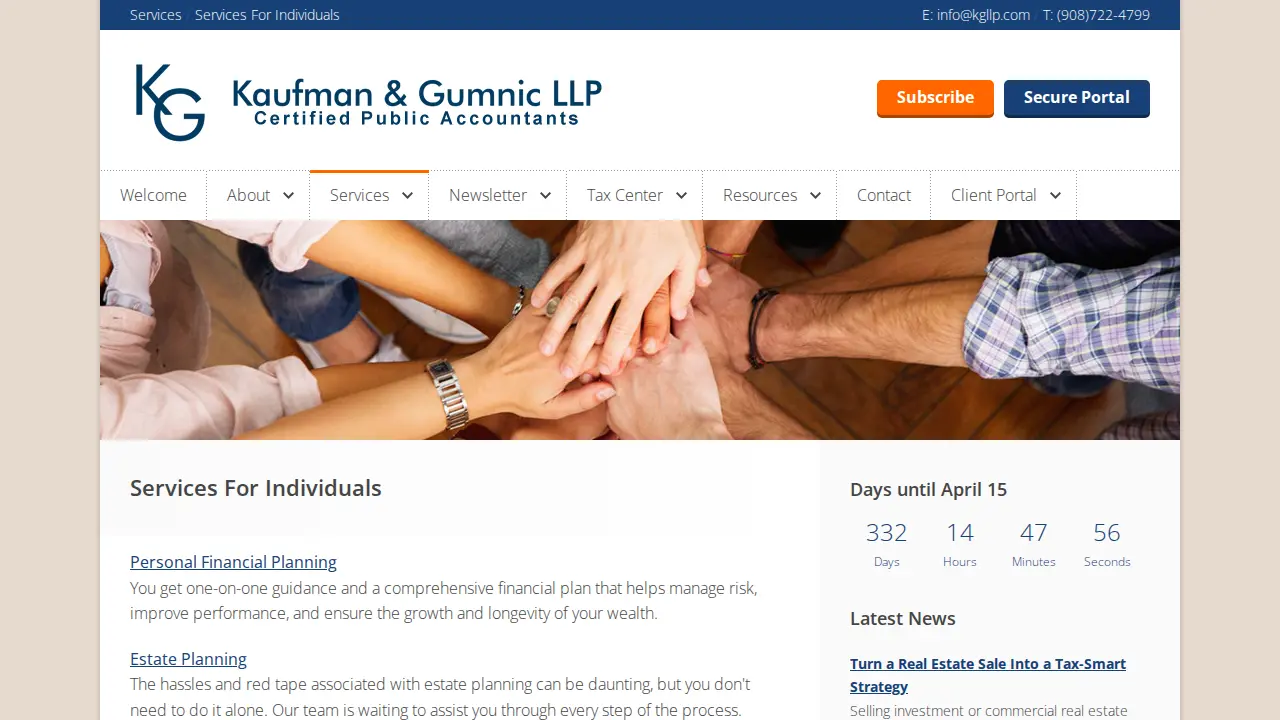 Kaufman & Gumnic LLP page