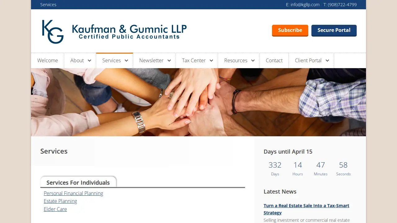 Kaufman & Gumnic LLP page