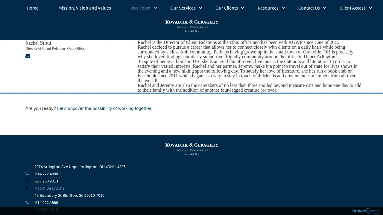 Stephen P. Geraghty, CFP page