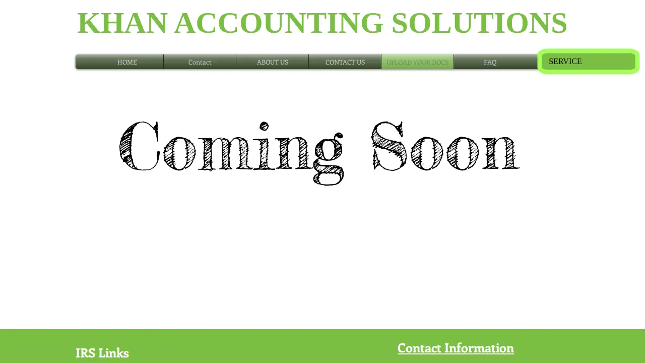 Khan Accounting Solutions page