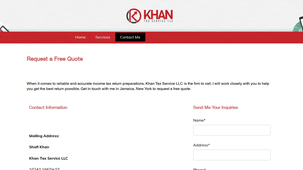 Khan Tax Service LLC page