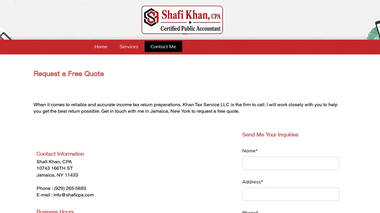 Khan Tax Service LLC page