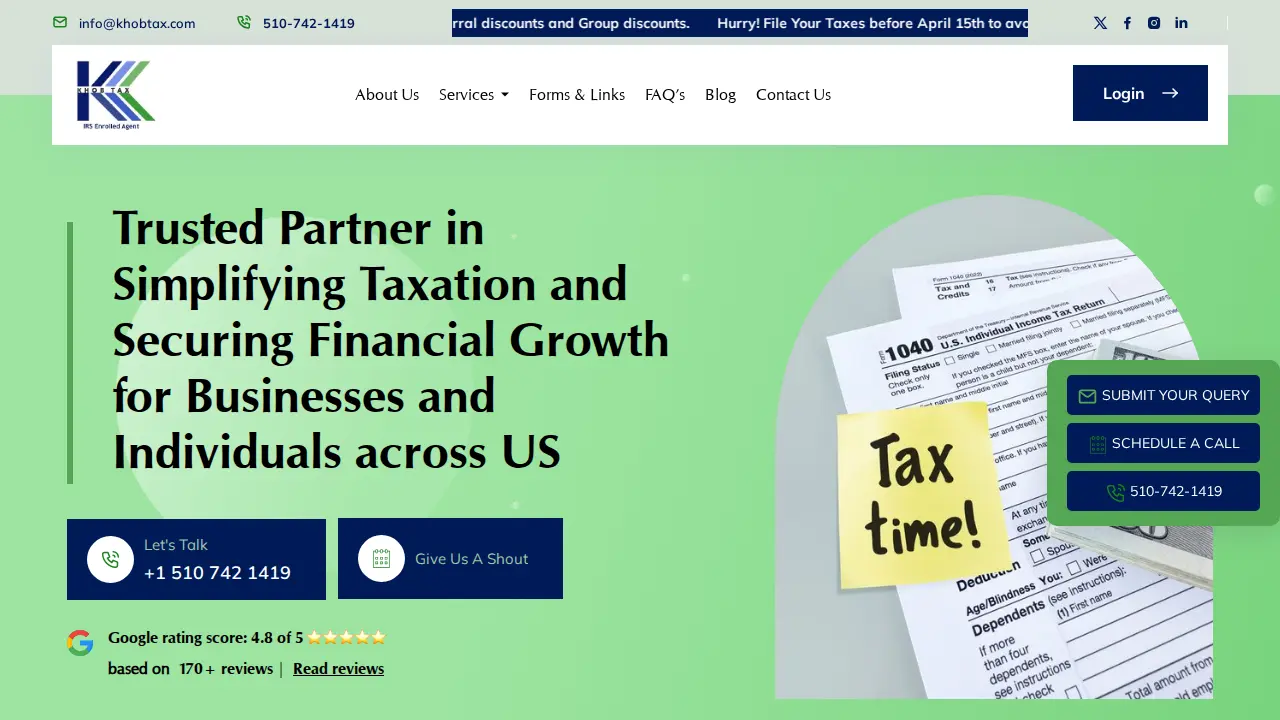 Khob Tax Services Inc