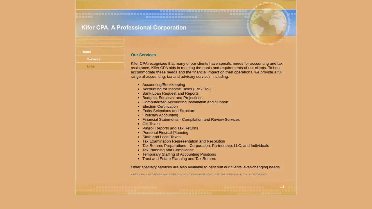 Kifer CPA page