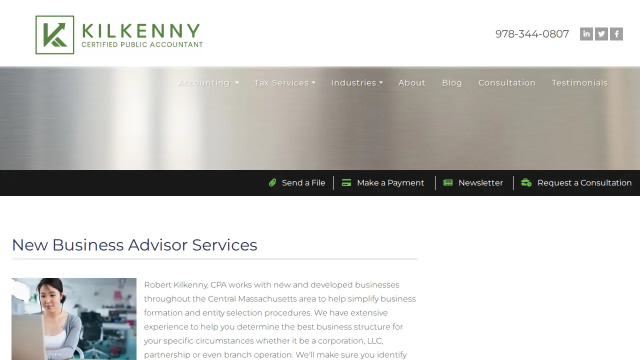 Robert Kilkenny, CPA page