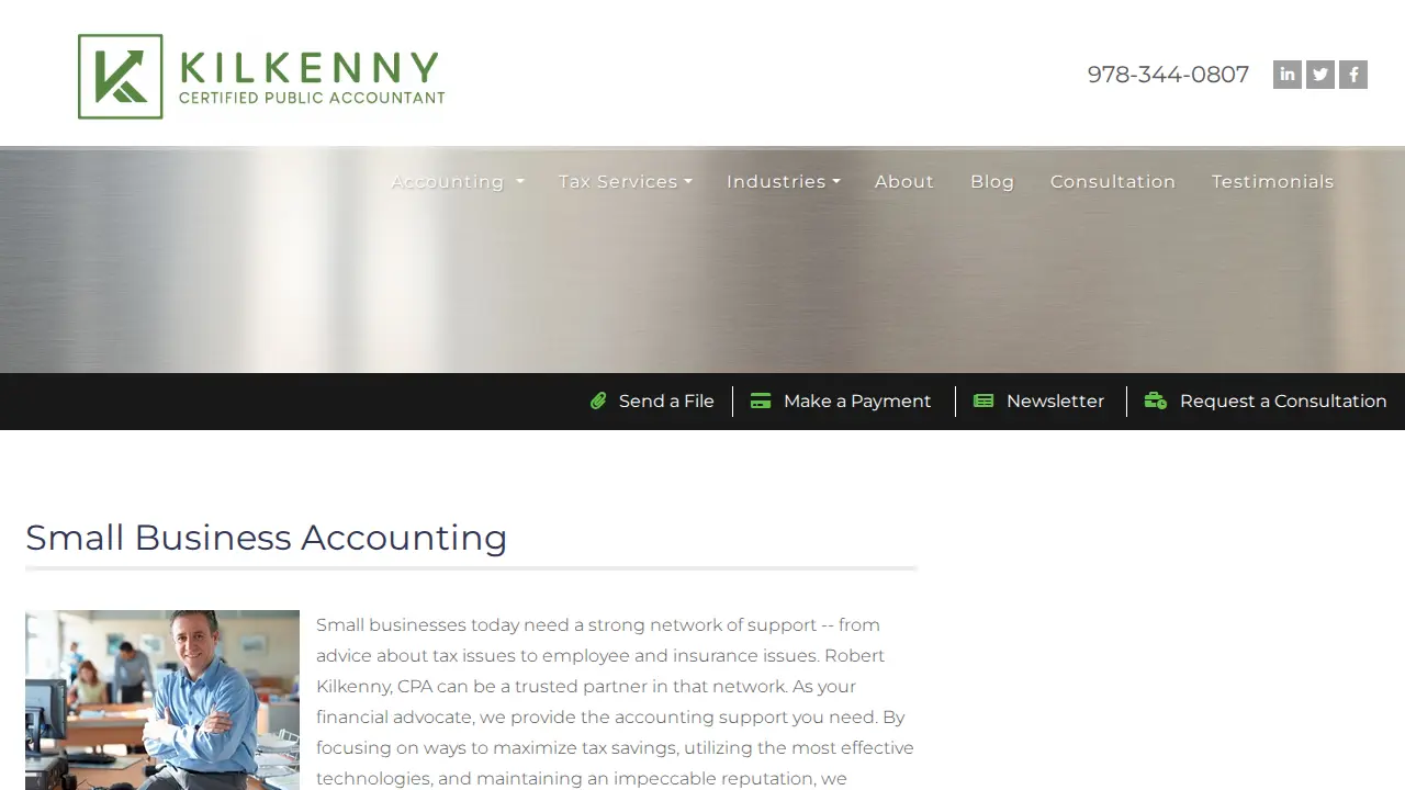 Robert Kilkenny, CPA page
