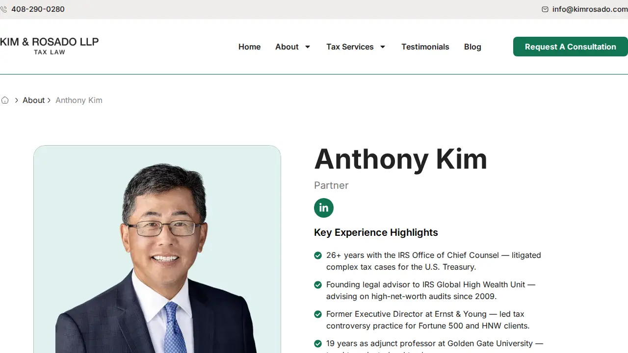 Kim & Rosado LLP page