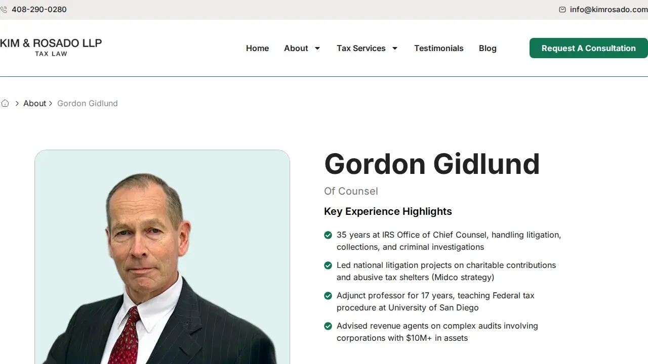Kim & Rosado LLP page