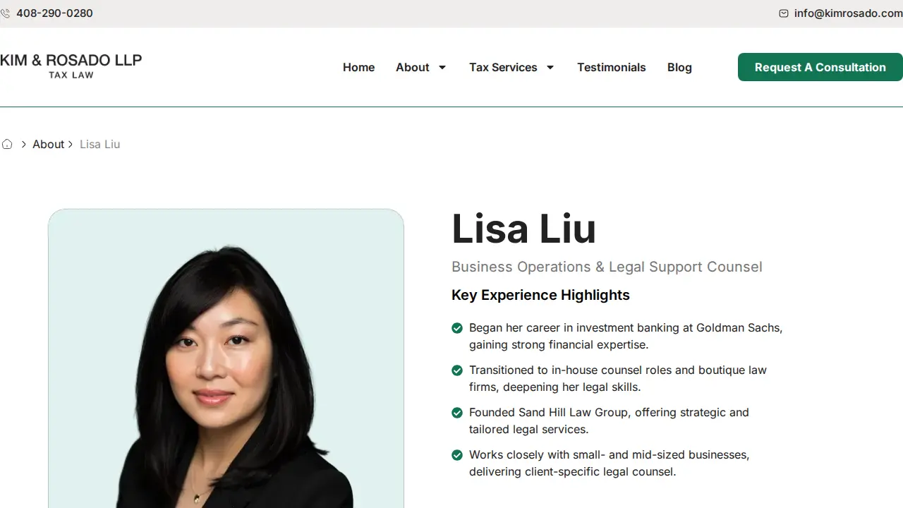 Kim & Rosado LLP page
