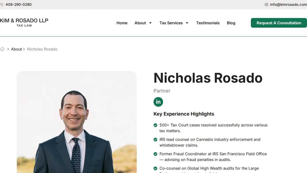 Kim & Rosado LLP page