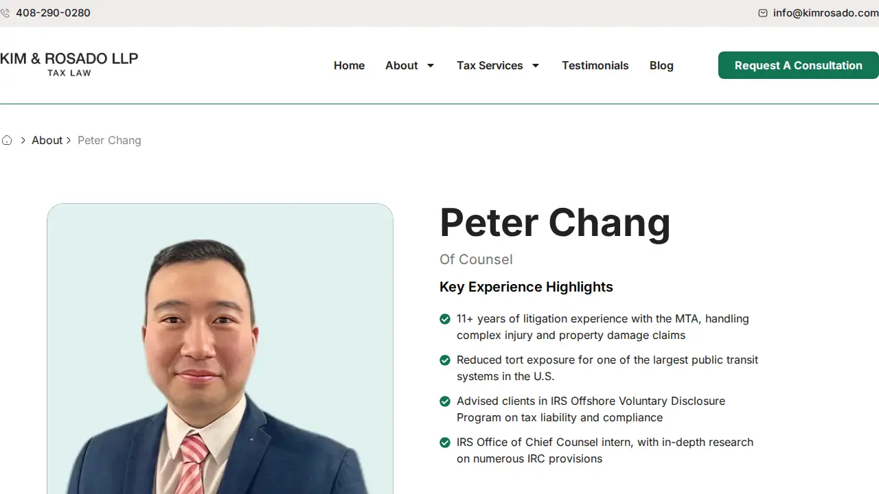 Kim & Rosado LLP page