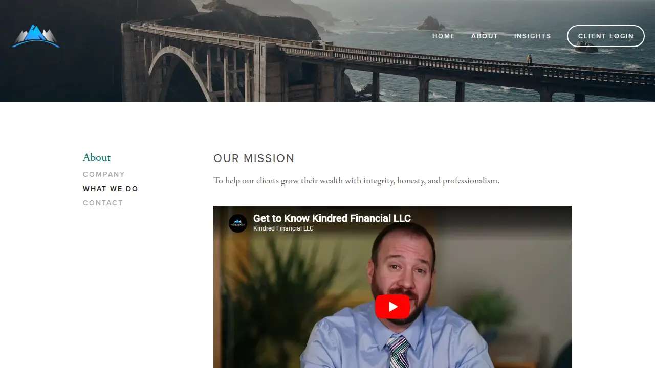 Kindred Financial LLC page