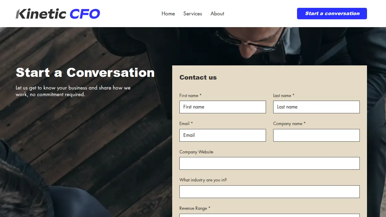 Kinetic CFO page