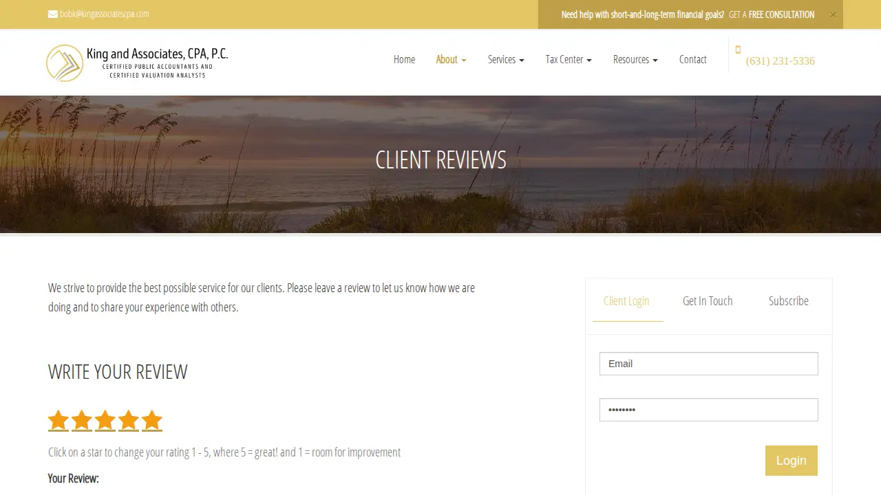 King and Associates, CPA, P.C. page