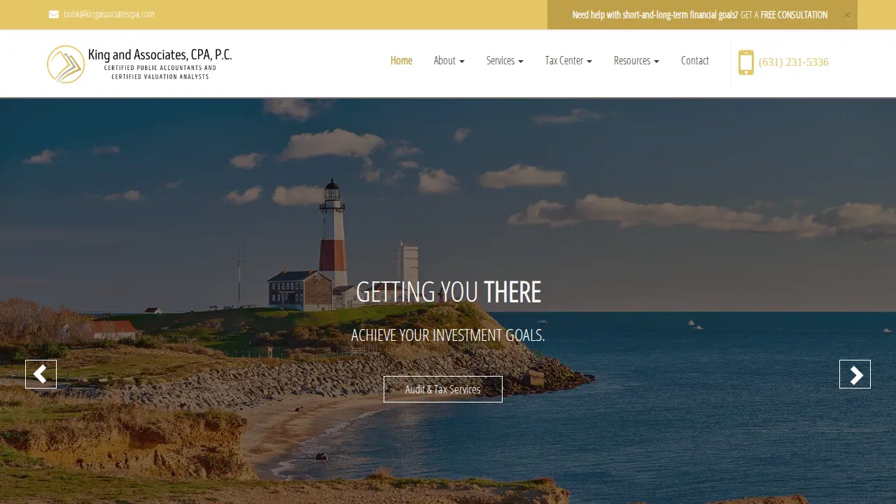 King and Associates, CPA, P.C. page