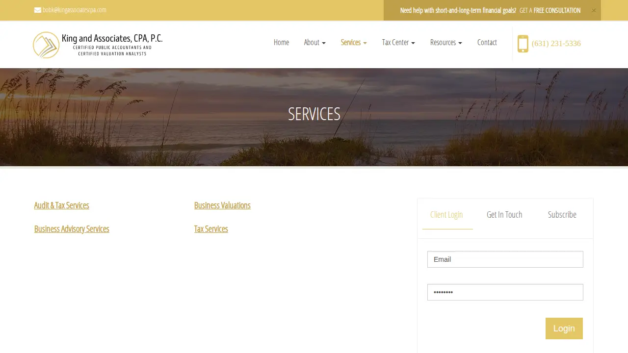 King and Associates, CPA, P.C. page