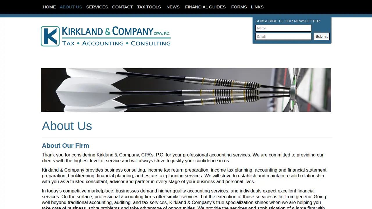 Kirkland & Company, CPA's, P.C. page