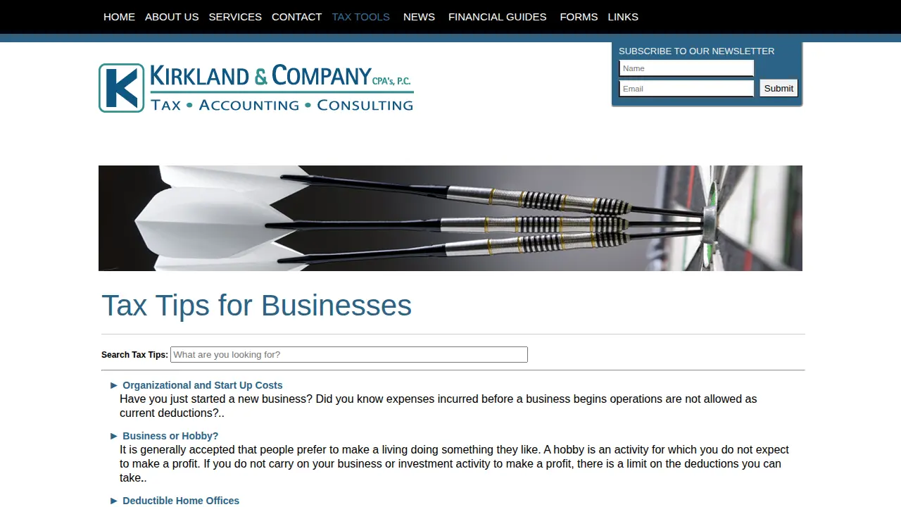 Kirkland & Company, CPA's, P.C. page